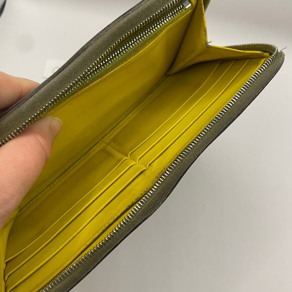 Celine Large Zip Around Wallet Multifuction Grained Calfskin Gray - Picture 11 of 16